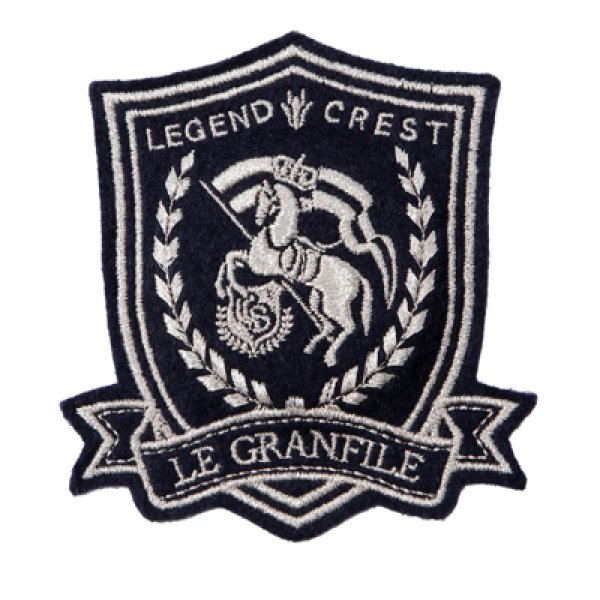 画像1: LE GRANFILE Emblem(ワッペン) シルバー