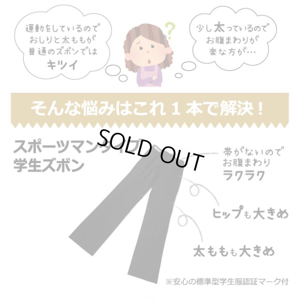 画像1: ☆スポーツマンタイプ☆ ★夏用★ワンタック学生ズボン