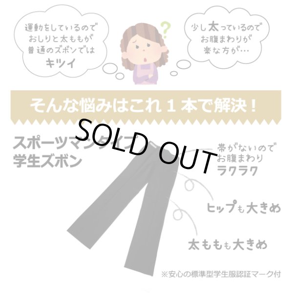 画像1: ☆スポーツマンタイプ☆ ★夏用★ワンタック学生ズボン (1)